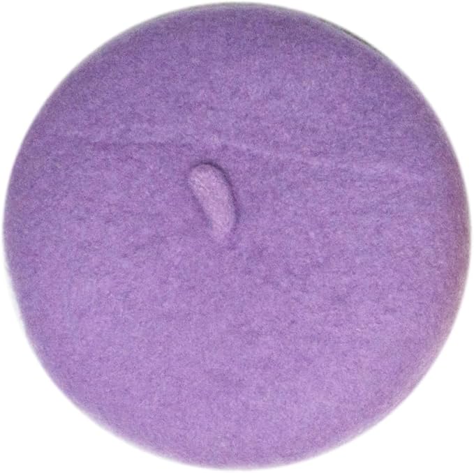 Dog Beret Hats Cats Hats Fashion Four Seasons Funny Wool Winter Pet Hat (Light Purple)