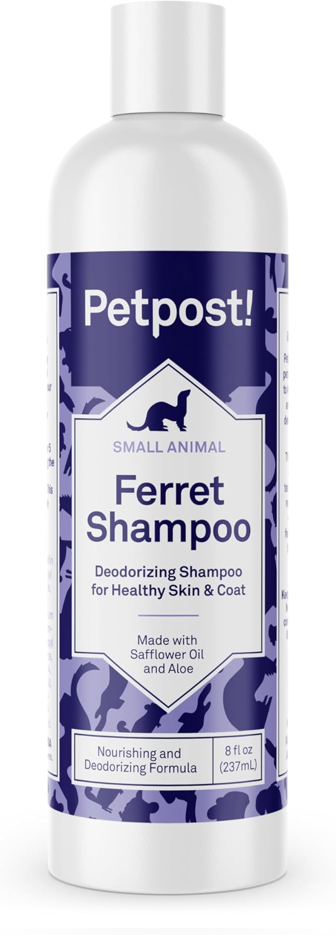 Petpost | Ferret Shampoo. Deodorizing & Moisturizing Formula for Ferrets and Small Animals. Supports Healthy Skin & Coat. 8 oz
