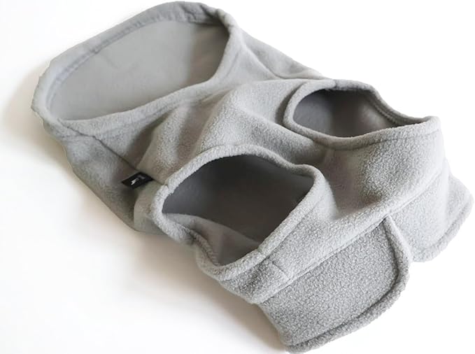 JACKO & CO - Fleece Vest Dog Sweater with Leash Ring - Soft, Warm & Lightweight Pullover Coat for Small & Medium Dogs, Puppies & Cats - Cozy Fall/Winter/Spring Pet Jacket (Grey, X-Small 2-4lbs)