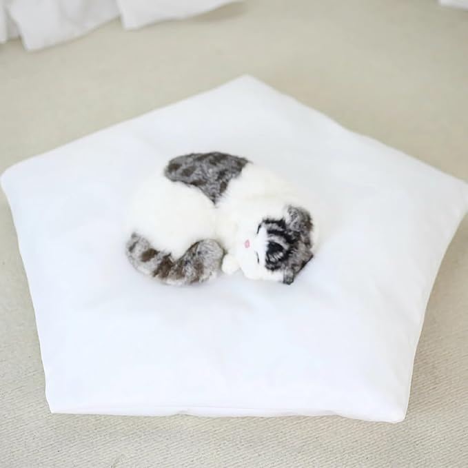 Dog Cat Teepee Tent Bed,Portable Pet Teepee for Small Animals Removable & Washable,Indoor Dog House with Cozy Cushion,Cat Teepee for Indoor Cats,Bunny Tent Outdoor (White, L)