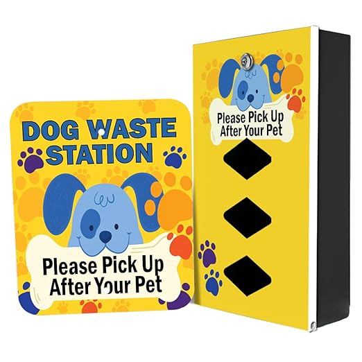 ZERO WASTE USA - Rust Proof Aluminum Dog Waste Station for Roll Bags - Free 400 Waste Bags & 25 can Liners - Over 500k Sold in USA (Cartoon Dogs | Matte Black)