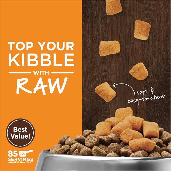 Instinct Raw Boost Mixers Freeze Dried Dog Food Toppers For Dry Food, Grain Free with Chicken For Dogs - Gut Health, 23 Ounce