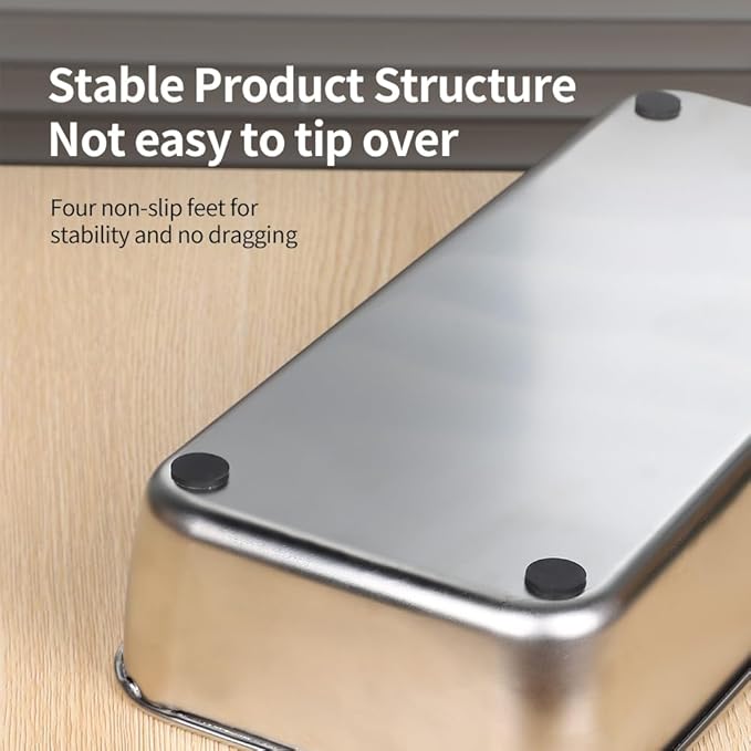 PAKEWAY 2.3 Gallon / 8.6L Automatic Gravity Dog Water Bowl Dispenser, Stainless Steel Large Capacity Pet Waterer with 3 Filters for Medium & Large Dogs and Cats