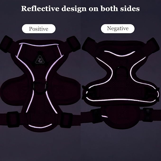 Wanheart Summer cat Chest Harness and Leash, Anti-Escape Adjustable Soft mesh cat Leash and Chest Harness Set for All Types of Cats cat Vests (Rose red, XL)