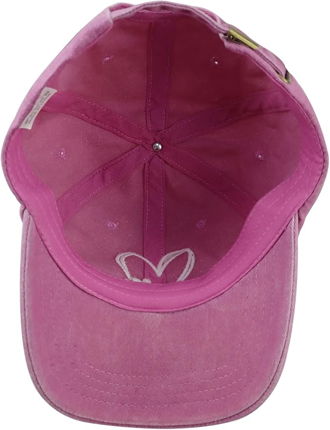 Dog Paw Print with Love Heart Hat for Women Men, Funny Adjustable Cotton Embroidered Dog Lovers Gifts Baseball Cap