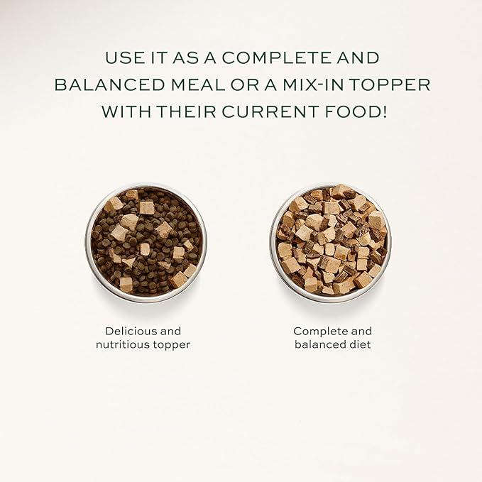 pawTree Freeze-Dried Raw Food for Dogs & Cats. Nutrient-Rich, All-Natural, Complete & Balanced Nutrition. Real Meat, Vegetables & Superfoods, Freeze-Dried for Maximum Nutrition (1.5 lbs, Turkey)