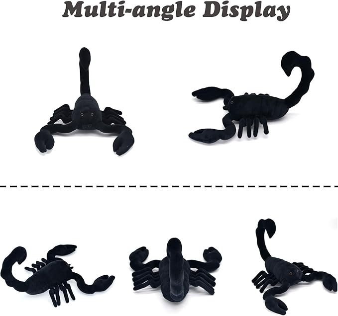 16'' Soft Scorpion Dolls, Cute Stuffed Animals Plush Pranks Spoof Stuff Toys, Gifts for Kids, Children, Birthday, Halloween, Christmas, Home Decor