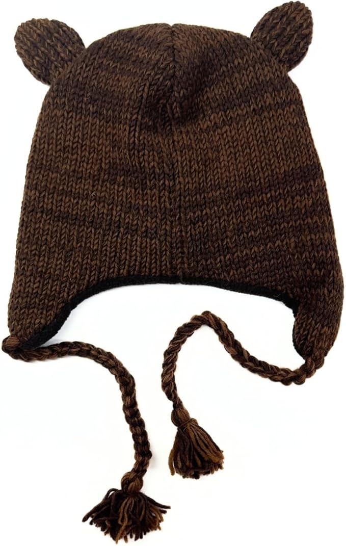 Humble Hilo Hand-Knitted Wool Animal Beanie - Easy Halloween Costume Hat for Anyone, Cute Winter Beanie Hats