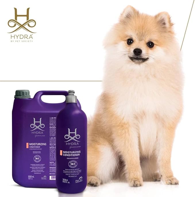 Hydra Professional Moisturizing Dog Conditioner, Oatmeal Hair Conditioner for Dogs and Cats, Suitable for All Breeds and Coat Types, Promotes Shine