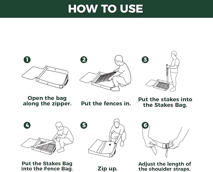 FXW Specialized Dog Playpen Storage Bag (Not Suitable for Other Brands), Designed for RV Trips, Fits 45" H 8 Panels and 9 Stakes, 1 Pack│Patented