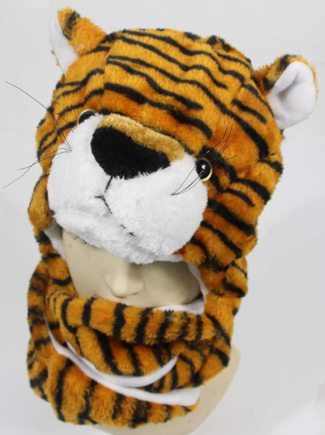 Plush Novelty Animal Hat: One Size Fits All Adults & Children/Soft, Warm Beanie Hat