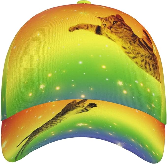 Cute Cat Cap Cat Baseball Cap Cat Sun Hat Adjustable Cap Cute Hat Trucker Hat Cap for Women Men