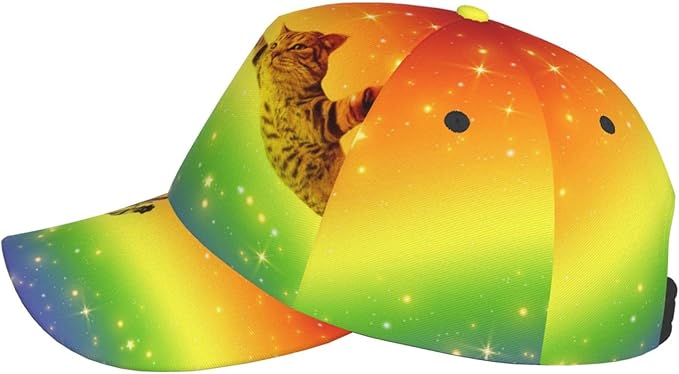 Cute Cat Cap Cat Baseball Cap Cat Sun Hat Adjustable Cap Cute Hat Trucker Hat Cap for Women Men