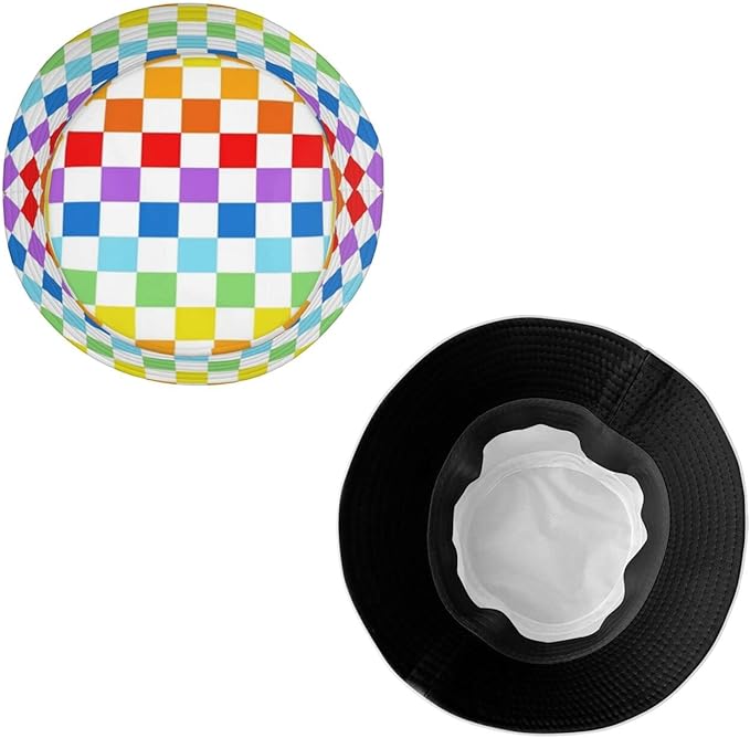 Psychedelic Bucket Hat Fisherman Cap for Women Men, Trippy Art Casual Travel Beach Sun Hats for Summer