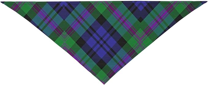 Scots Style Tartan Plaid Dog Bandana Scarf Triangle Bibs Pet Accessories Cat Kerchief