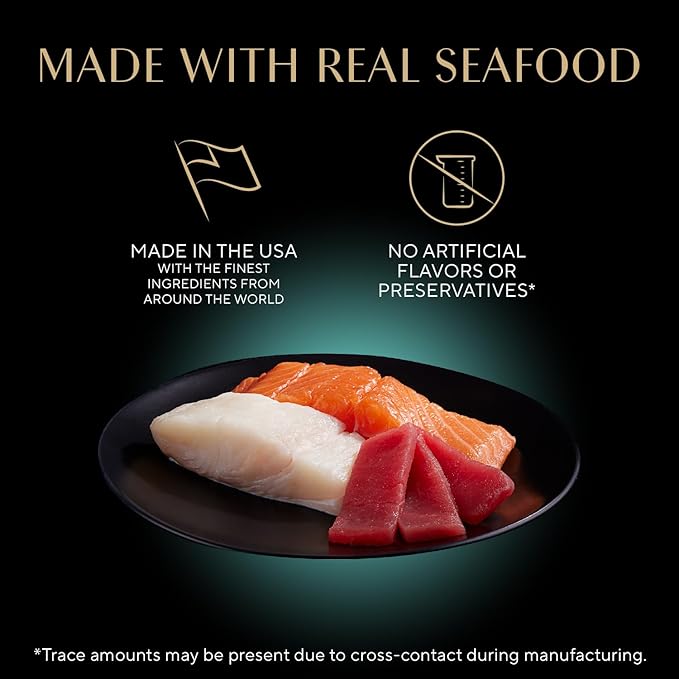 Sheba Perfect Portions Wet Cat Food Pate with Sustainable Salmon and Tender Whitefish & Tuna Entree Variety Pack, 2.6 oz. Twin-Pack Trays (12 Count, 24 Servings) (Pack of 2)