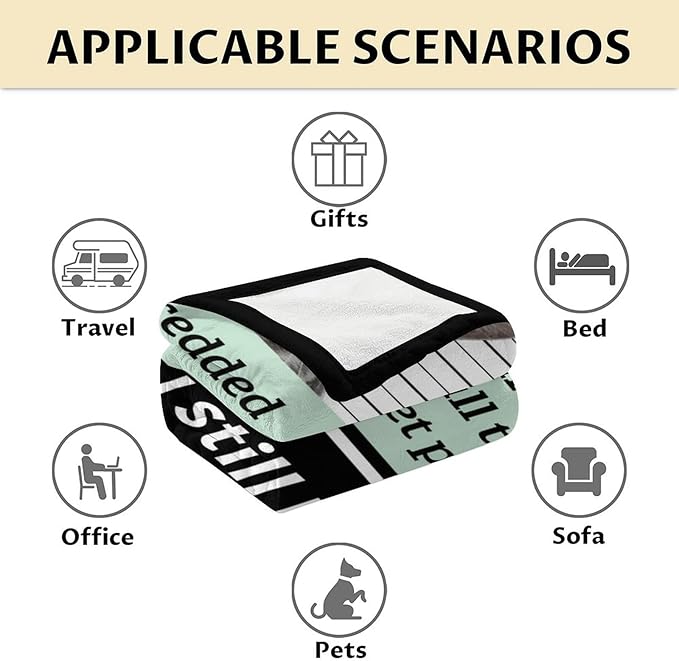 Cat Blanket Gifts - 60"x80" Cute Throw Blanket for Adults Kids - Black Soft Plush Throws for Bed, Couch & Travel