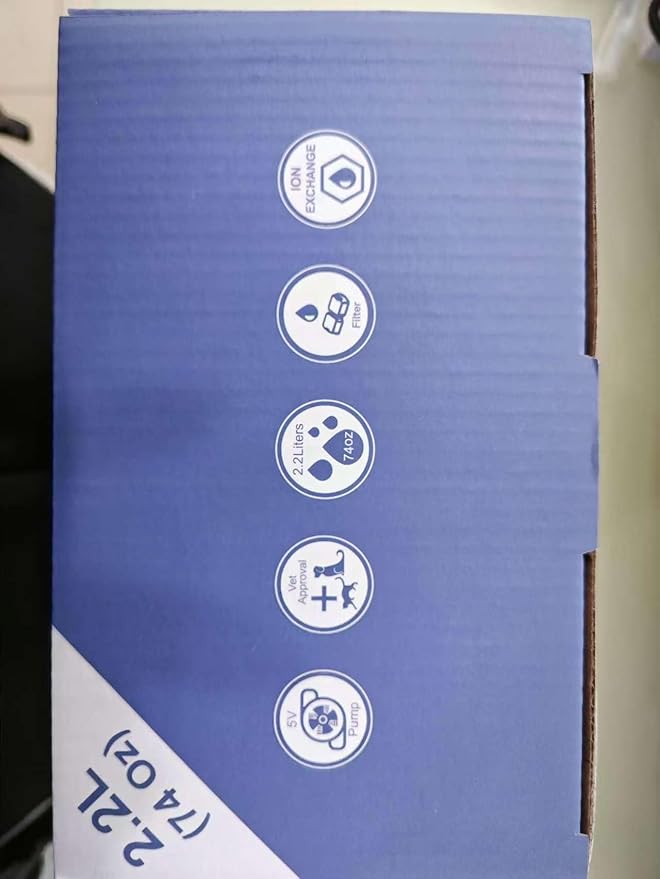 Cat Water Fountain Stainless Steel: 2.2 L Cat Fountain for Drinking - Automatic Pet Water Fountain for Cats Inside - Metal Cat Dog Water Dispenser Bowl with Faucet Water Level Window Ultra Quiet Pump