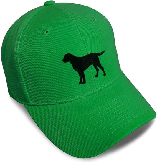 Speedy Pros Baseball Caps for Men & Women Embroidered Black Labrador Retriever Lab Embroidery Acrylic