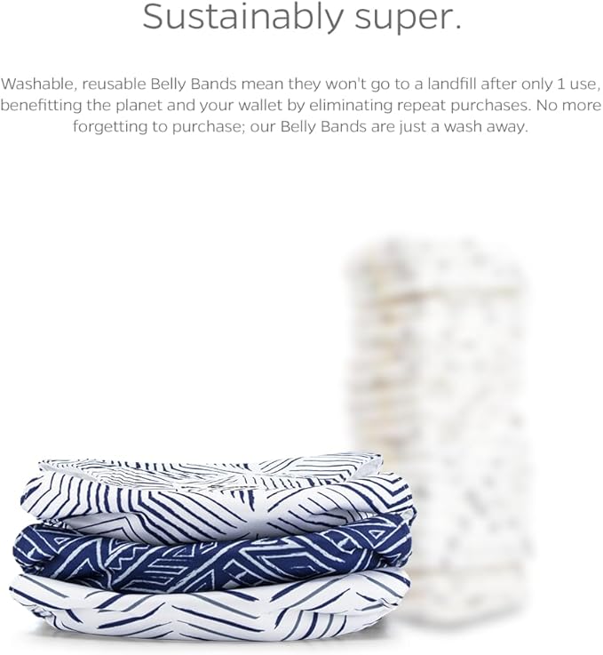 Pet Parents® Washable Belly Bands for Male Dogs (3pack) + Extendrs® of Durable Dog Diapers Male, Premium Male Dog Diapers & Dog Wraps (Large, Kahuna)