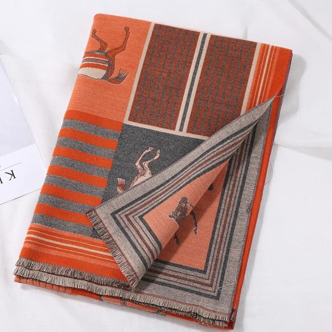 Jeelow Womens Pashmina Shawl Wrap Scarf - Elegant Dressy Evening Poncho Cape for Formal and Wedding Outfits