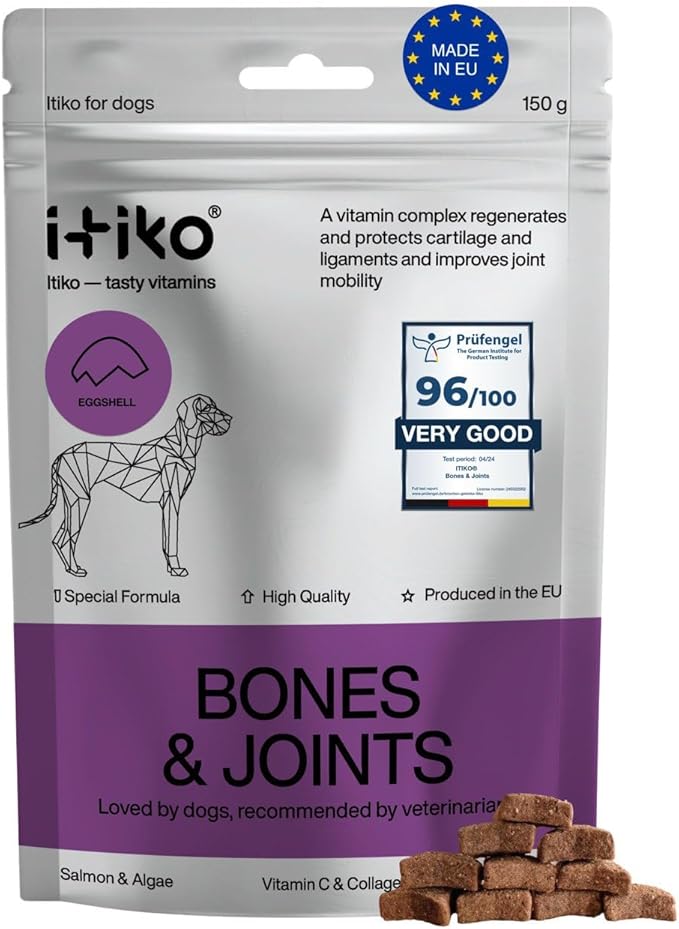 Bone and Joint Supplement for Dogs with Green-Lipped Mussel, MSM, Glucosamine, Chondroitin & Omega-3 | 100-120 PCS of Chews for All Breeds Size