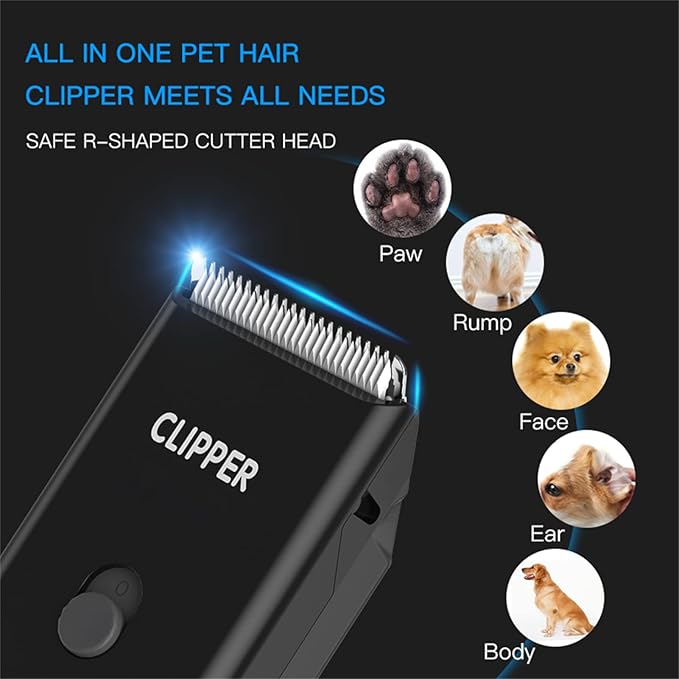 Home Professional Dog Grooming Kit Clipper Low Noise USB Rechargeable for Dog Cat