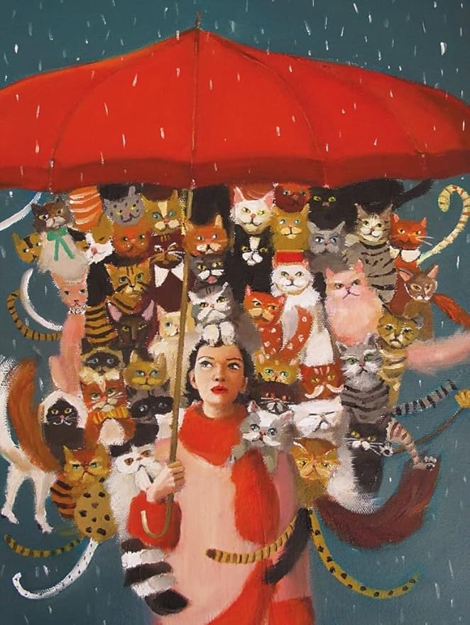 New York Puzzle Company - Janet Hill The Cat Countess - 1000 Piece Jigsaw Puzzle for Family Game Nights by Janet Hill