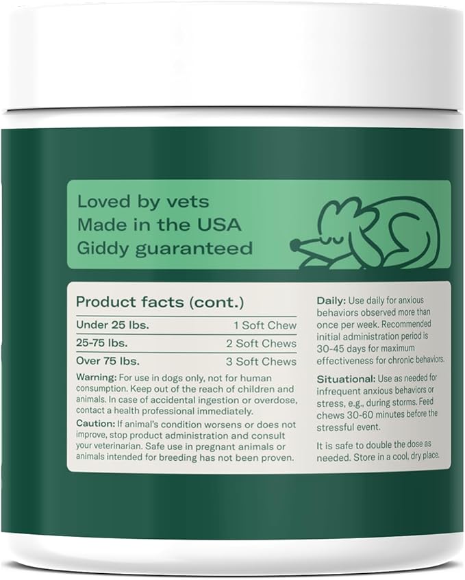 Reggie Anytime Calming Chews for Dogs | Natural Anxiety Relief with L-Theanine & Magnolia Barks | Calming Dog Treats for Separation Anxiety, Thunderstorms, Travel & Stress | 60 Soft Chews