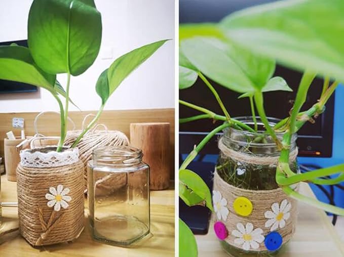 1/5 inch (5mm) x 328 ft (100Meter) Natural Sisal Hemp Rope Heavy Duty Thick Twine for Cat Scratcher Post Tree, Garden, Binding, Crafts Packing Material