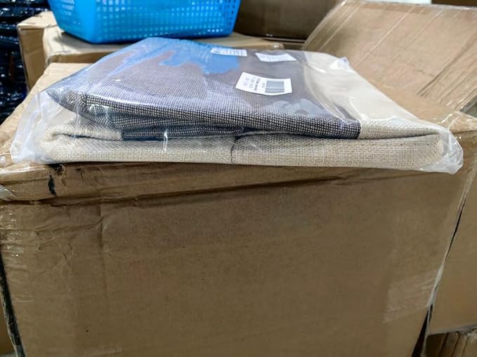 PET ARTIST Large Dog Toy Basket, Custom Toy Bin Box Personalized with Pet's Name, Collapsible Pet Storage Baksets With Handle for Toys,Blankets,Accessories- Navy Blue