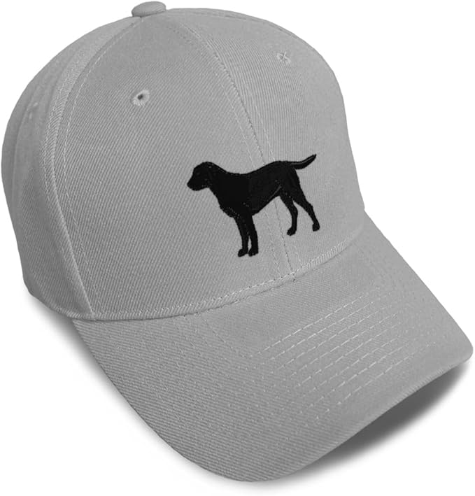 Speedy Pros Baseball Caps for Men & Women Embroidered Black Labrador Retriever Lab Embroidery Acrylic