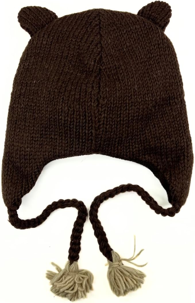 Humble Hilo Hand-Knitted Wool Animal Beanie - Easy Halloween Costume Hat for Anyone, Cute Winter Beanie Hats