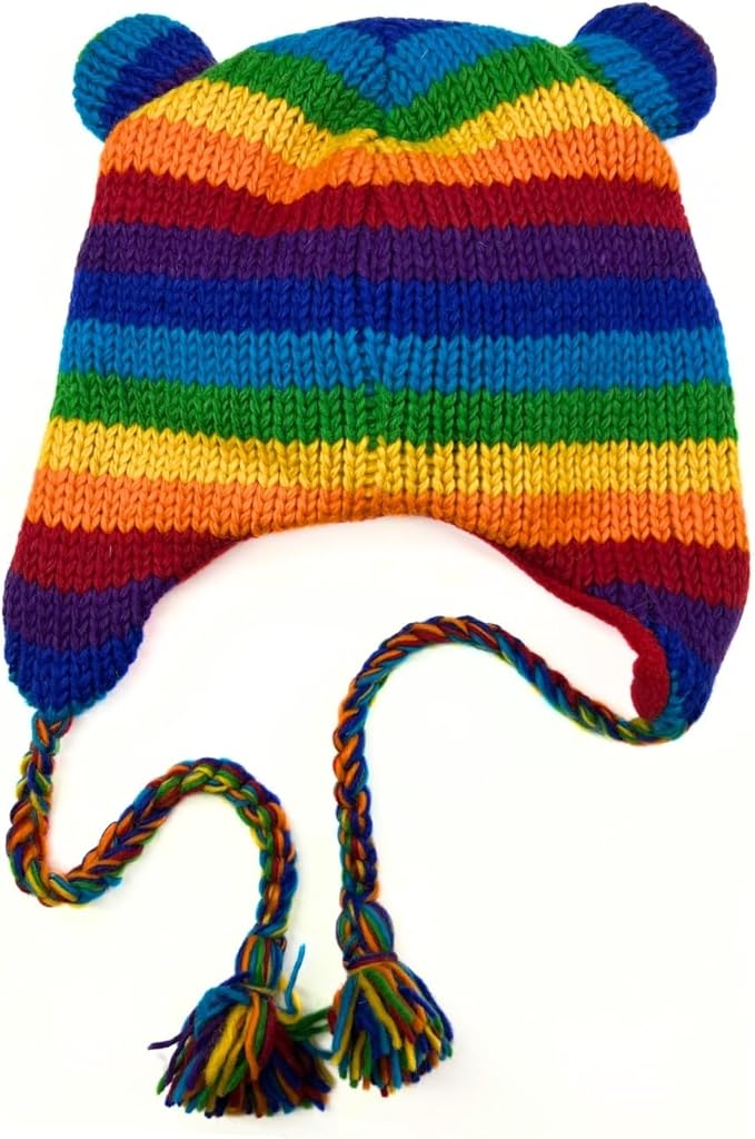 Humble Hilo Hand-Knitted Wool Animal Beanie - Easy Halloween Costume Hat for Anyone, Cute Winter Beanie Hats
