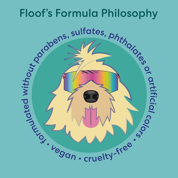 Floof by Brodie Everydog Nourishing Dog and Cat Conditioner for All Coat Types, Moisturizing and Detangling with Aloe, Oat Milk, Plant Based Emolients for Shiny Soft Smooth Coat (16 oz)