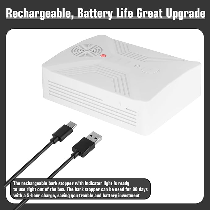 Anti Barking Devices, Anti Barking Device for Dogs Long Range 50ft, Barking Control Devices for Dog Training in Outdoor, 3 Modes Ultrasonic Bark Box, Dog Bark Deterrent Devices, Dog Barking Silencer