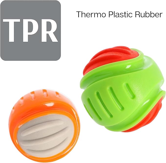 Dingo Toy for Dog, Durable TPR Rubber for chewers, Fetch Toy for Play, Boomerang 9.1", 17395 (Ball dent)