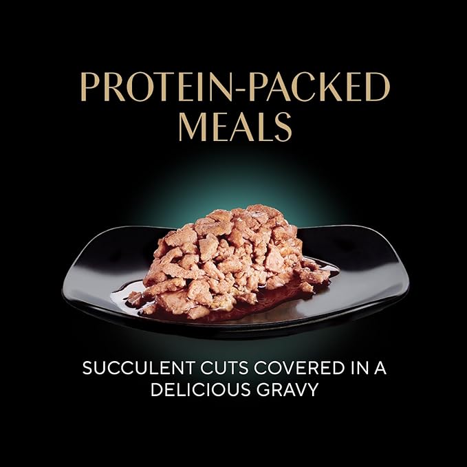 Sheba Perfect Portions Wet Cat Food Cuts in Gravy Variety Pack, with Sustainable Salmon, with Sustainable Tuna, and Delicate Whitefish & Tuna Entree, 2.6 oz. Twin-Pack Trays (24 Count, 48 Servings)