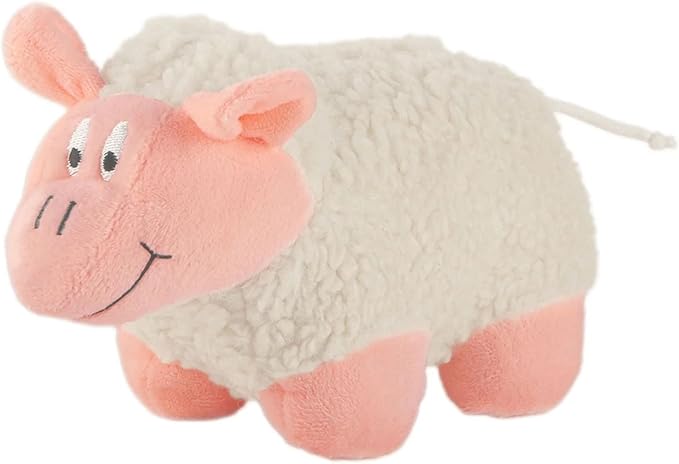 Jeffers Pet Plush Dog Toy with Squeaker, Fleecy Lamb 5" - Soft Crinkle Fabric, Safe & Durable, Healthy Fun for Small & Medium Dogs, Interactive Play, Fetch, Tug - Best Gift for Active Games