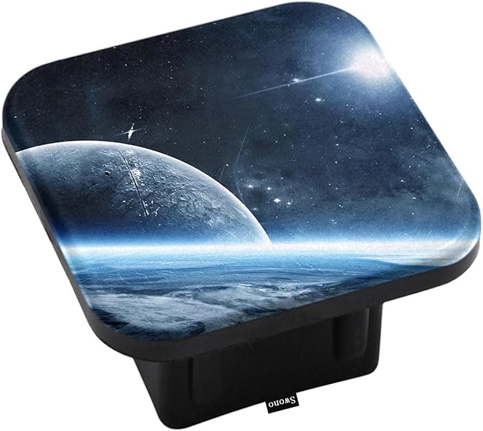 Swono Hitch Cover Galaxy Universe, Cosmos Planet Star Galaxy Space Rubber 2 Inch Tow Rear Receivers Plug Covers Trailer Hitch Covers for for Pickup Trucks Cars SUVs