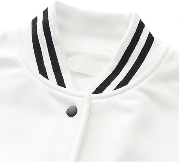 Cute Cat Baseball Jacket Hoodie Long Sleeve Casual Sweatshirt Oversized Kawaii Print Pullover Aesthetic Coat for Girl