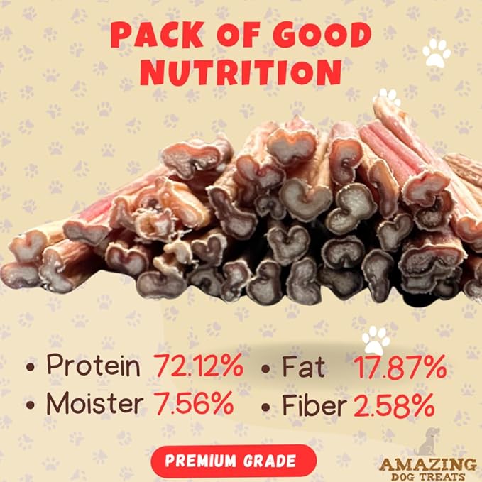 Amazing Dog Treats - 4-6 Inch Variety Bully Sticks (10 oz) - All Natural Rawhide Alternative - Long Lasting Dog Treats - No Hide Dog Chew- 100% Beef - Promotes Canine Dental Health