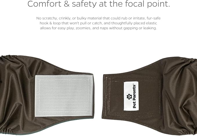 Pet Parents® Washable Belly Bands for Male Dogs (3pack) + Extendrs® of Durable Dog Diapers Male, Premium Male Dog Diapers & Dog Wraps (Medium, Koda)