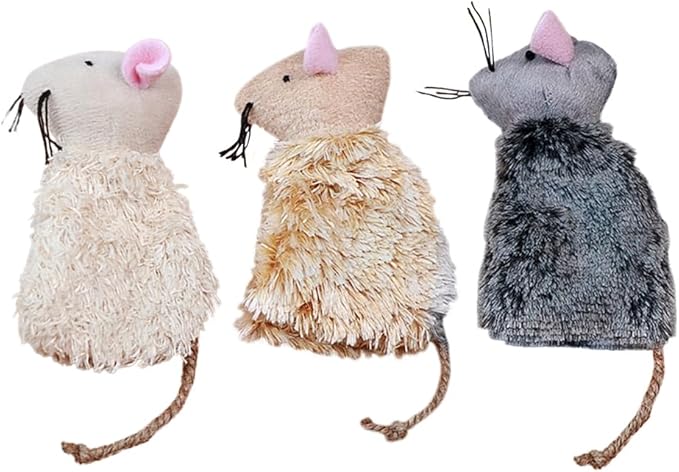 3pcs Refillable Catnip Toys for Cats, Refillable Catnip Cat Toy Teething for Puppie Kittens, Cartoon Doll for Kittens Teething and Playtime Fun