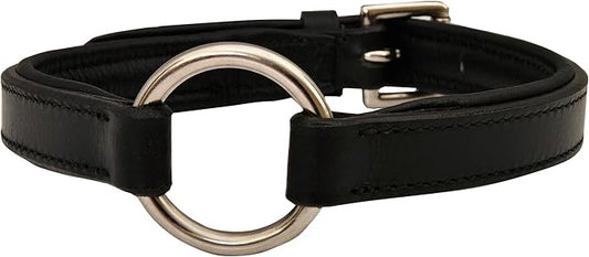 Jeffers Premium Padded Black Leather Dog Collars