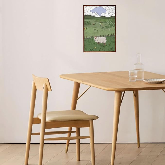 1000 Piece Puzzle for Adults and Seniors - Romantic Purple Flower Field Rounded Corner Wooden Puzzle - Fun Wall Art - Unique Gift - Great Gift for Puzzle Lovers