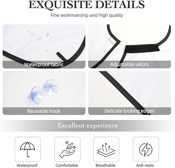 Beard Bib Apron for Men Shaving, Waterproof Non-Stick Hair Catcher with Suction Cups, Grooming Essential for Dad Husband, Animal Cheetah Leopard Print Shave Bib