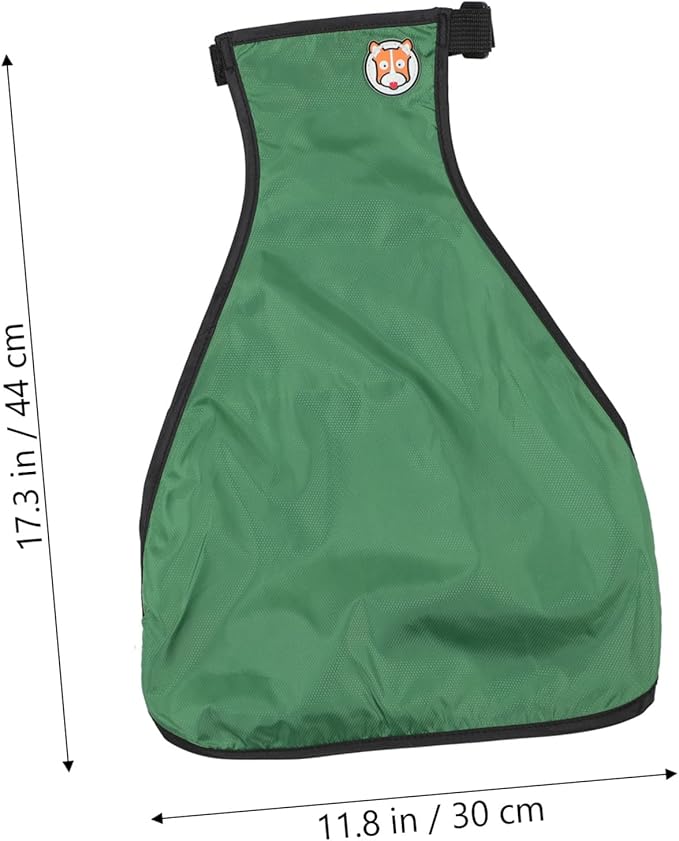 Dog Raincoat for Pets Adjustable Chest Apron Neck and Belly Cover for Cats and Dogs for Wet Weather Adventures Green