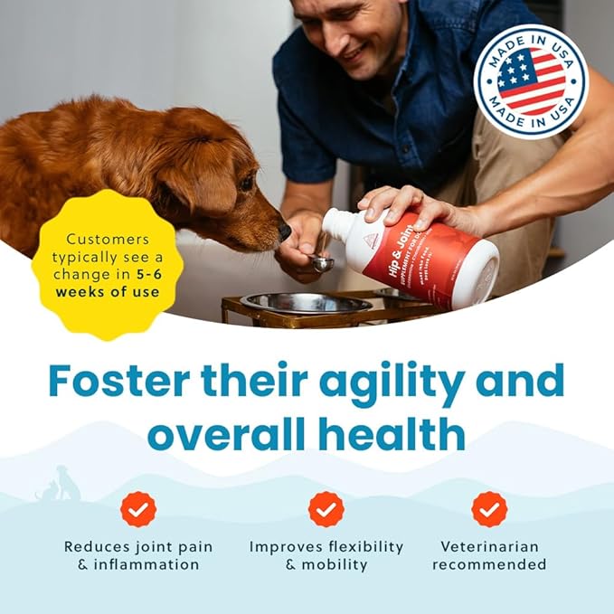 Paramount Pet Health Liquid Glucosamine for Dogs, 1600mg Glucosamine Chondroitin MSM, Hip & Joint Supplement for Large Dogs, Liquid Arthritis Relief & Mobility Support, 32 oz