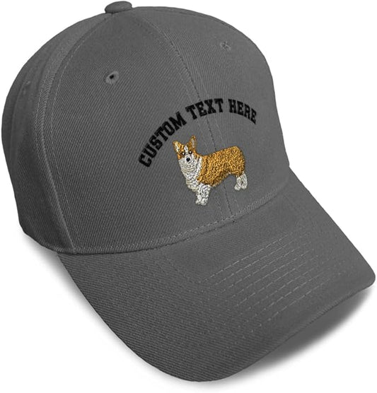 Baseball Caps for Men & Women Embroidered Pembroke Welsh Corgi Dog B Embroidery Ladies & Men Baseball Hats